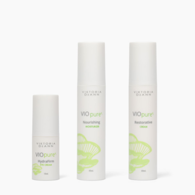 VIOpure Bundle with HydraFirm Eye Cream, Nourishing Moisturizer, and Restorative Cream