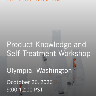 Product Knowledge and Self Treatment Workshop - Olympia